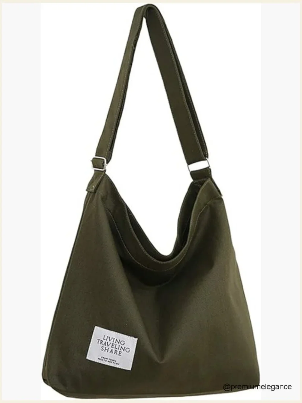 Retro Large Canvas Hobo Crossbody Handbag Casual Tote